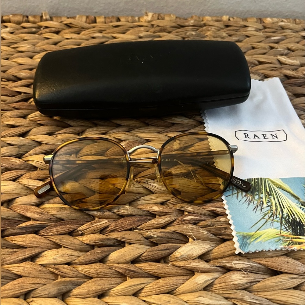 Raen Mason Brindle Tortoise Yellow Sunglasses